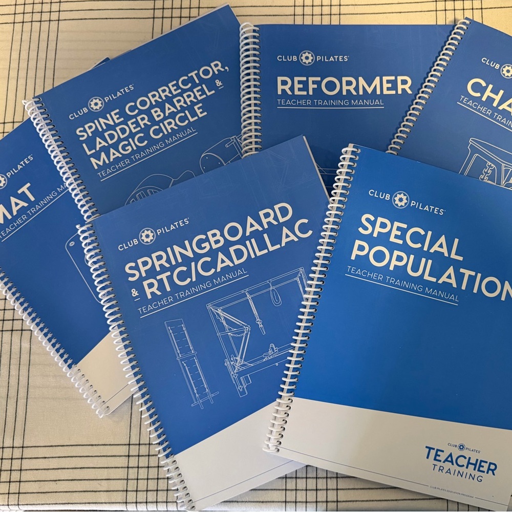 Club Pilates Teacher Training Manuals - Complete Set NEW UNUSED
